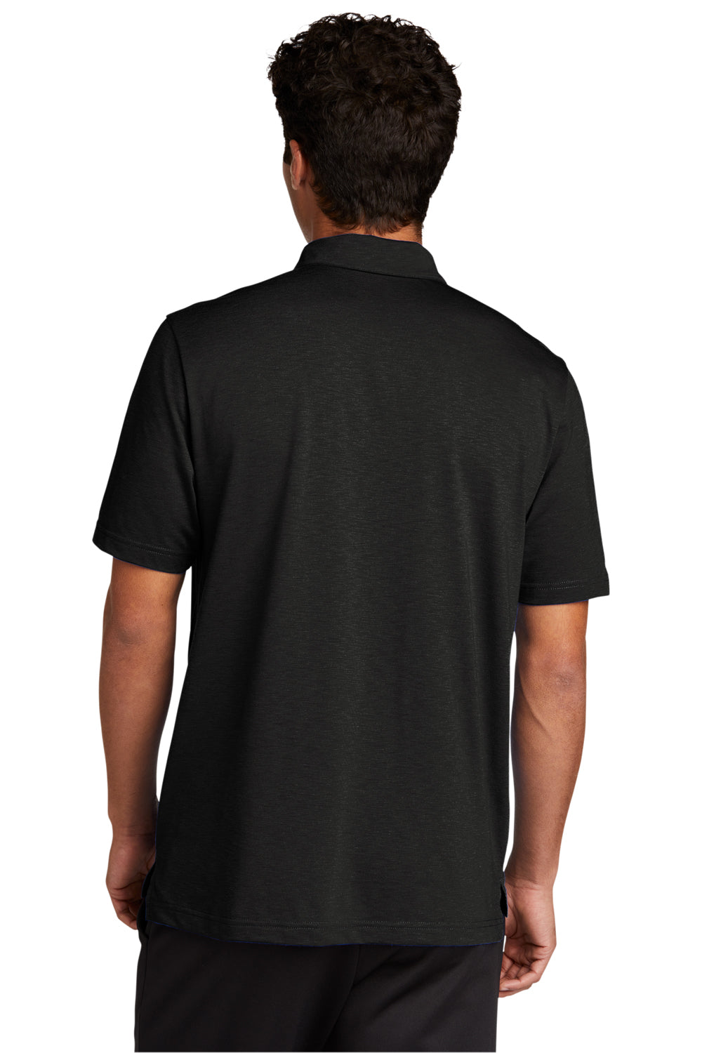 Sport-Tek Mens Strive Short Sleeve Polo Shirt Black Side
