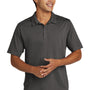 Sport-Tek Mens Strive Moisture Wicking Short Sleeve Polo Shirt - Graphite Grey