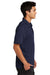Sport-Tek Mens Strive Short Sleeve Polo Shirt True Navy Blue Side