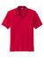 Sport-Tek Mens Sideline Short Sleeve Polo Shirt Deep Red Flat Front