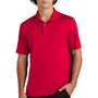 Sport-Tek Mens Sideline Moisture Wicking Short Sleeve Polo Shirt - Deep Red