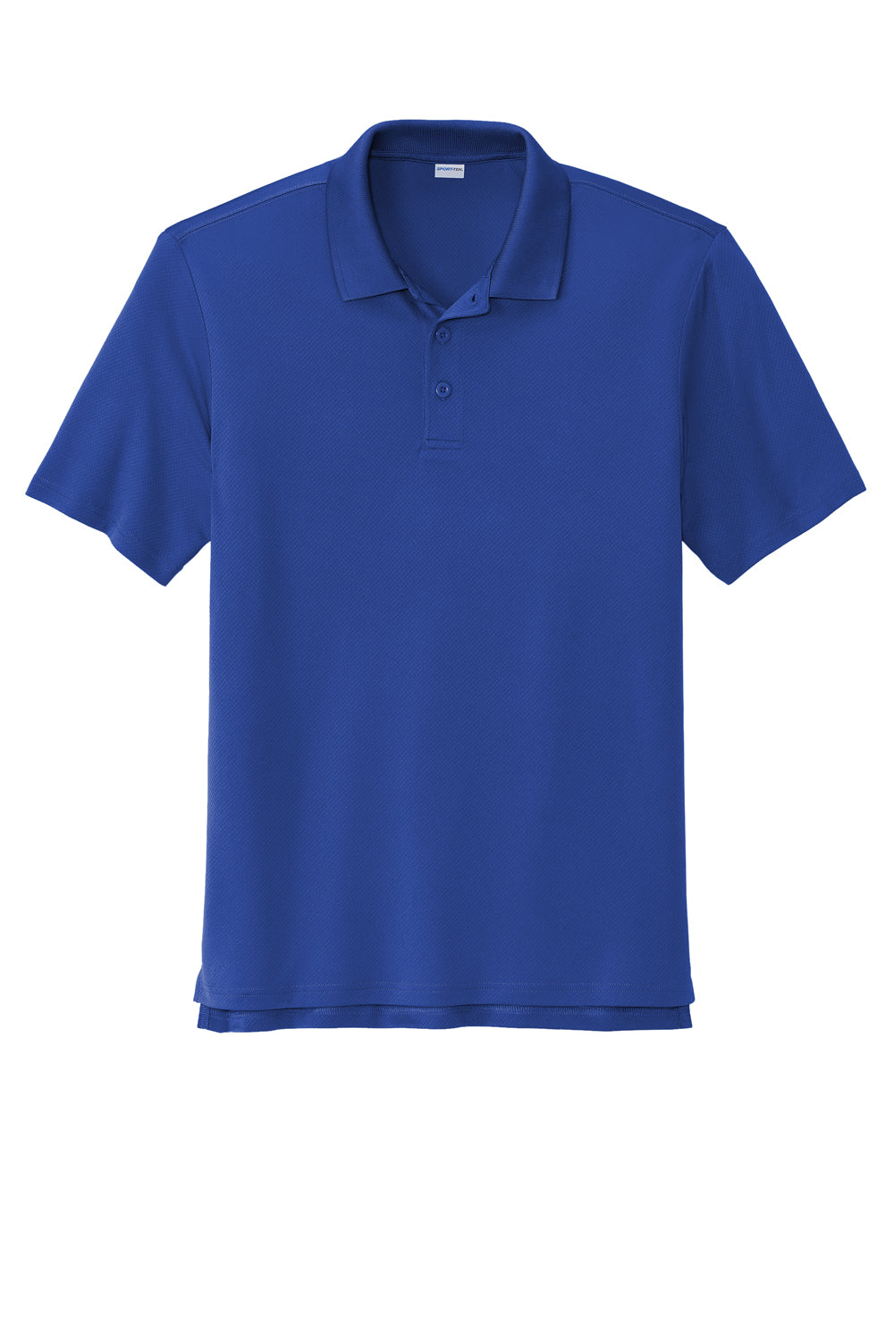 Sport-Tek Mens Sideline Short Sleeve Polo Shirt True Royal Blue Flat Front