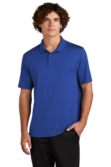 Sport-Tek Mens Sideline Short Sleeve Polo Shirt True Royal Blue Front