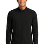 Sport-Tek Mens Flex Fleece Moisture Wicking Full Zip Sweatshirt - Black