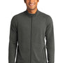 Sport-Tek Mens Flex Fleece Moisture Wicking Full Zip Sweatshirt - Heather Dark Grey