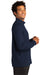 Sport-Tek Mens Flex Fleece Full Zip Sweatshirt True Navy Blue Side