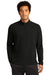 Sport-Tek Mens Flex Fleece 1/4 Zip Sweatshirt Black Front