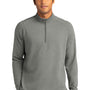 Sport-Tek Mens Flex Fleece Moisture Wicking 1/4 Zip Sweatshirt - Heather Light Grey