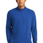 Sport-Tek Mens Flex Fleece Moisture Wicking 1/4 Zip Sweatshirt - True Royal Blue
