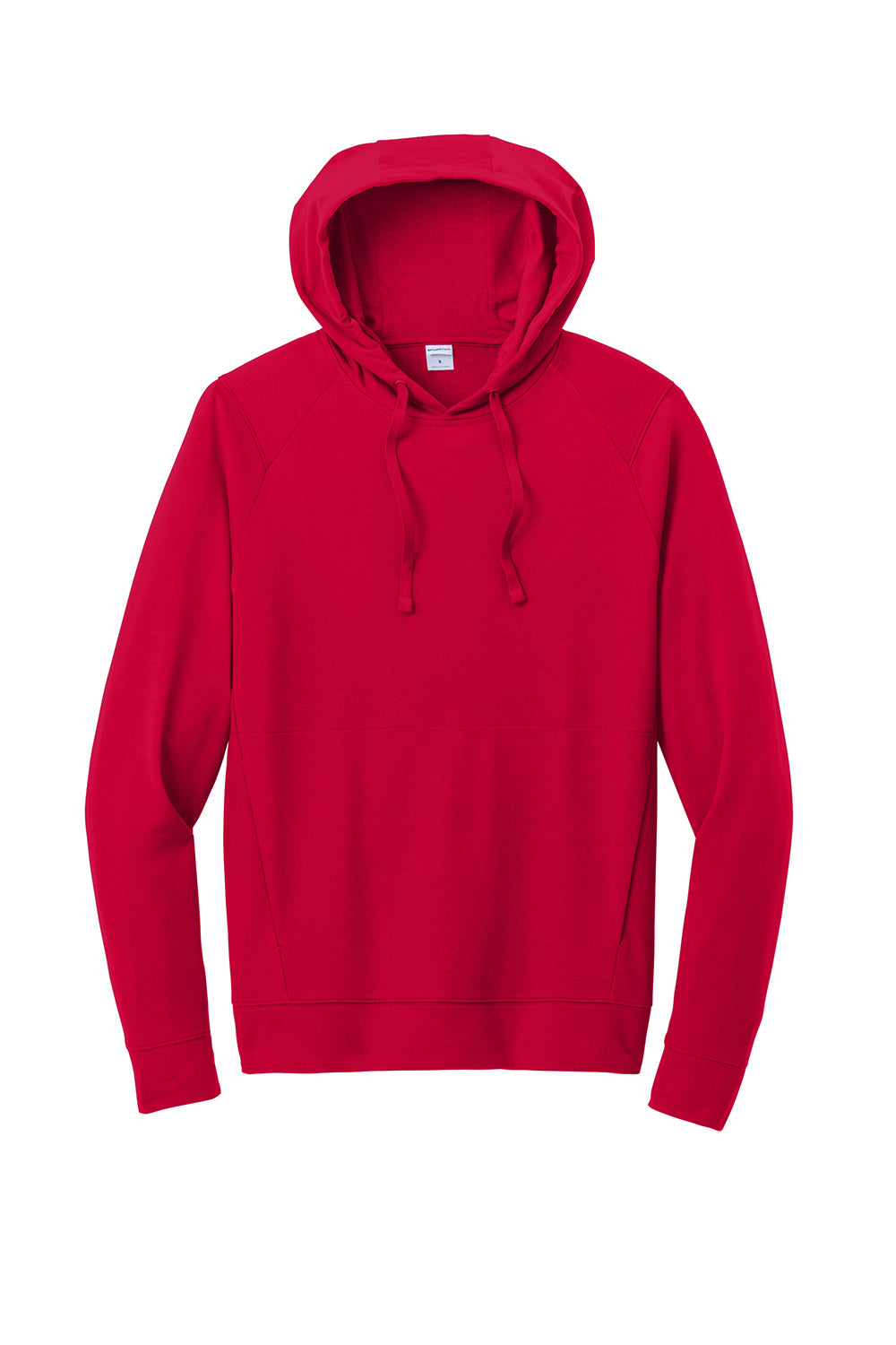 Sport-Tek ST562 Mens Flex Fleece Hooded Sweatshirt Hoodie Deep Red Flat Front