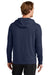 Sport-Tek ST562 Mens Flex Fleece Hooded Sweatshirt Hoodie True Navy Blue Back