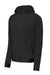 Sport-Tek ST570 Strive PosiCharge Full Zip Hooded Sweatshirt Hoodie Black  Flat Front