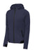 Sport-Tek ST570 Strive PosiCharge Full Zip Hooded Sweatshirt Hoodie True Navy Blue Flat Front