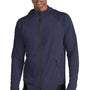 Sport-Tek Mens Strive PosiCharge Full Zip Hooded Sweatshirt Hoodie - True Navy Blue