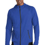 Sport-Tek Mens Strive PosiCharge Full Zip Hooded Sweatshirt Hoodie - True Royal Blue