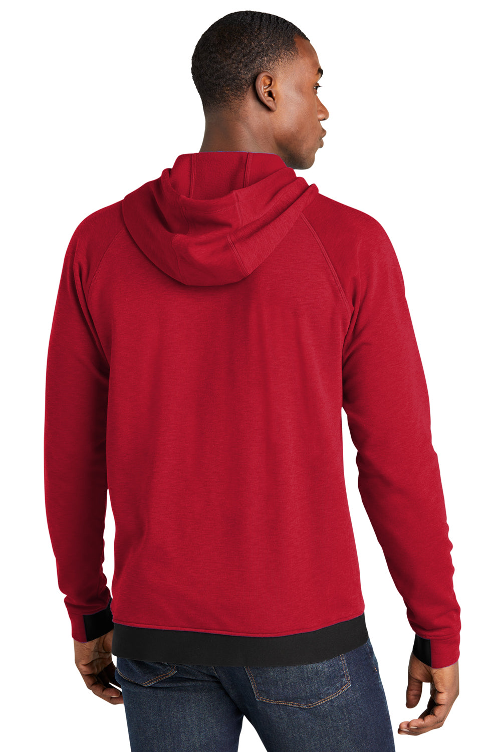 Sport-Tek ST571 Strive PosiCharge Hooded Sweatshirt Hoodie Deep Red Back
