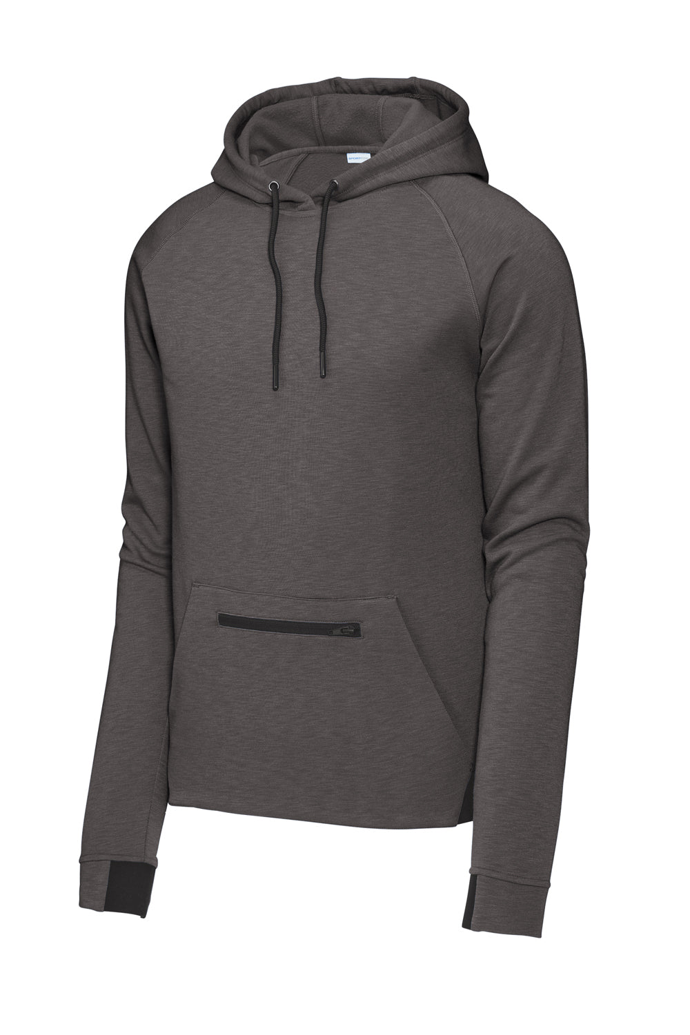 Sport-Tek ST571 Strive PosiCharge Hooded Sweatshirt Hoodie Graphite Grey Flat Front