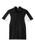 Sport-Tek Mens Sport-Wick Moisture Wicking Short Sleeve Polo Shirt Black/White Flat Front