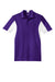 Sport-Tek Mens Sport-Wick Moisture Wicking Short Sleeve Polo Shirt Purple/White Flat Front