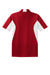 Sport-Tek Mens Sport-Wick Moisture Wicking Short Sleeve Polo Shirt True Red/White Flat Back