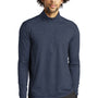 Sport-Tek Mens Exchange 1.5 Long Sleeve 1/4 Zip T-Shirt - Heather Dark Denim Blue
