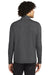 Sport-Tek Mens Exchange 1.5 Long Sleeve 1/4 Zip T-Shirt Heather Graphite Grey Side
