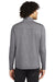 Sport-Tek Mens Exchange 1.5 Long Sleeve 1/4 Zip T-Shirt Heather Grey Side