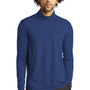 Sport-Tek Mens Exchange 1.5 Long Sleeve 1/4 Zip T-Shirt - Heather True Royal Blue