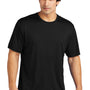 Sport-Tek Mens Re-Compete Moisture Wicking Short Sleeve Crewneck T-Shirt - Black