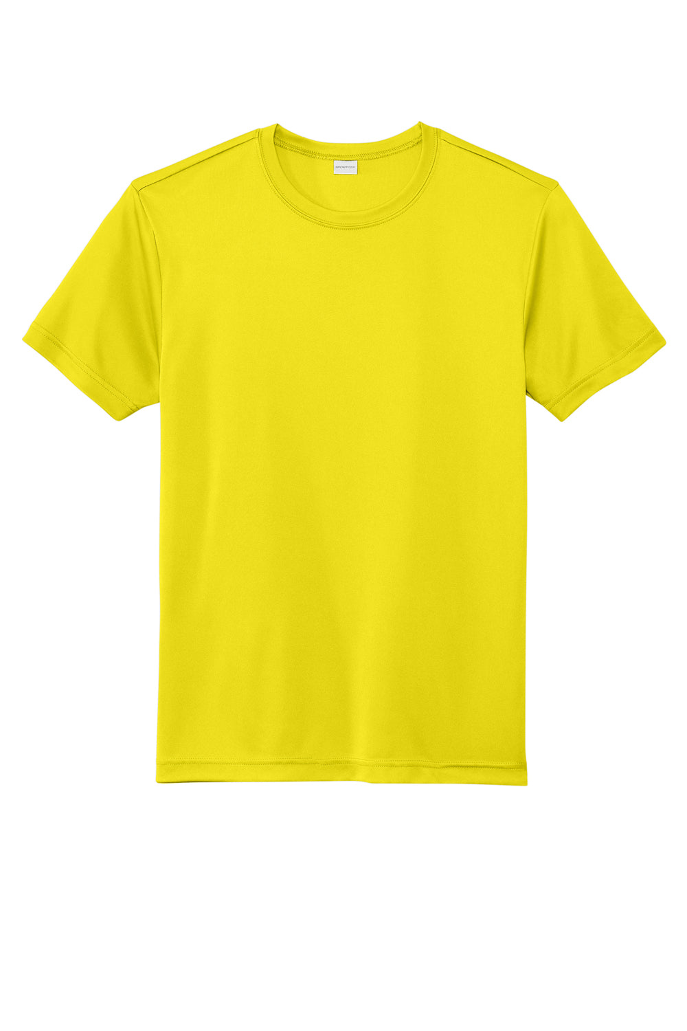 Sport-Tek ST720 Re-Compete PosiCharge Short Sleeve Crewneck T-Shirt Neon Yellow Flat Front