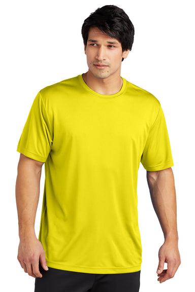 Sport-Tek ST720 Re-Compete PosiCharge Short Sleeve Crewneck T-Shirt Neon Yellow Front