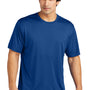 Sport-Tek Mens Re-Compete Moisture Wicking Short Sleeve Crewneck T-Shirt - True Royal Blue