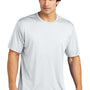Sport-Tek Mens Re-Compete Moisture Wicking Short Sleeve Crewneck T-Shirt - White