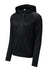 Sport-Tek ST730 Mens Re-Compete Fleece Hooded Sweatshirt Hoodie Black Flat Front