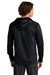 Sport-Tek ST730 Mens Re-Compete Fleece Hooded Sweatshirt Hoodie Black Back