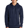 Sport-Tek Mens Re-Compete Fleece Anti Static Hooded Sweatshirt Hoodie - True Navy Blue