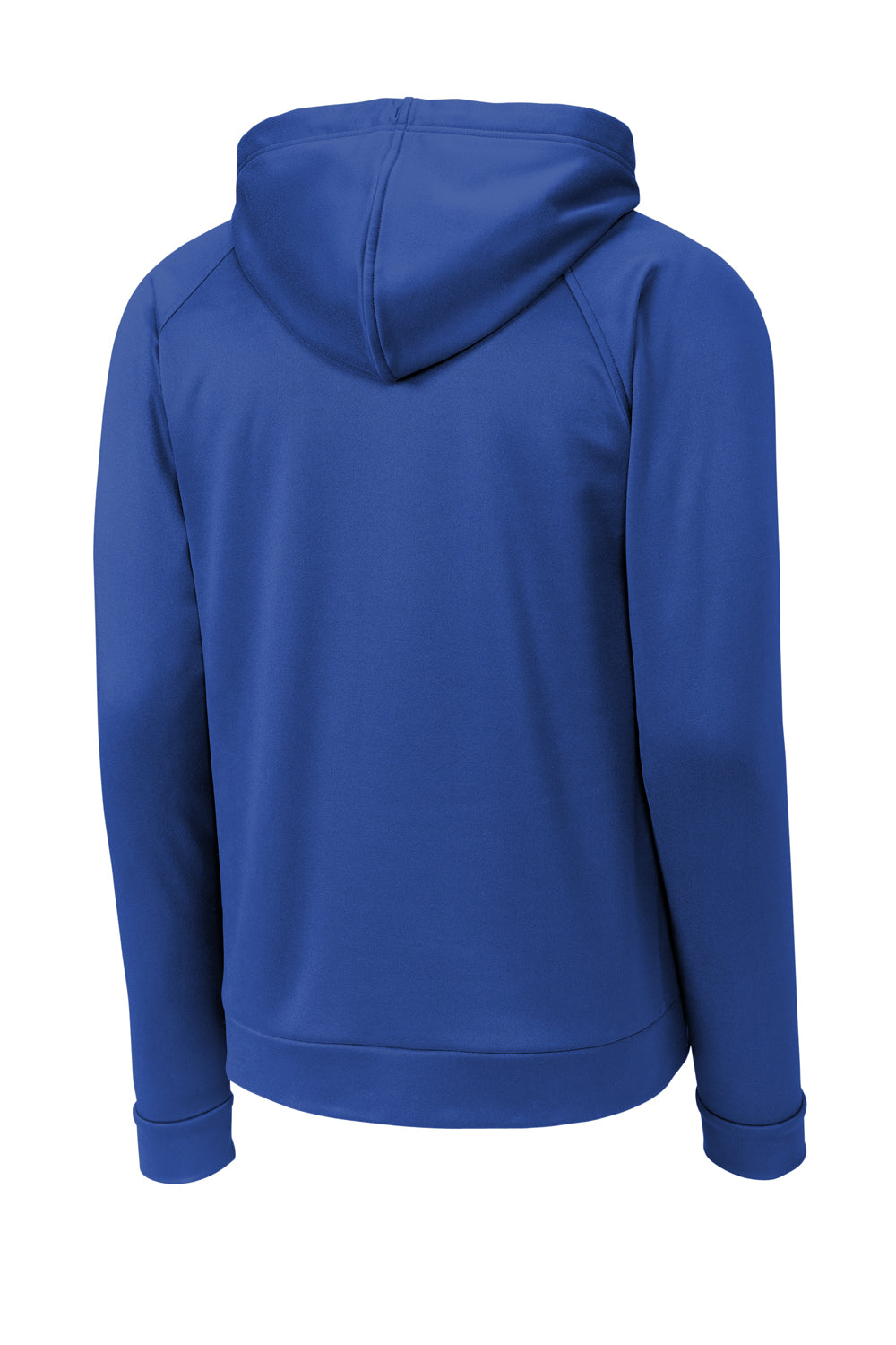 Sport-Tek ST730 Mens Re-Compete Fleece Hooded Sweatshirt Hoodie True Royal Blue Flat Back