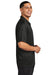 Sport-Tek ST740 Mens UV Micropique Short Sleeve Polo Shirt Black Side