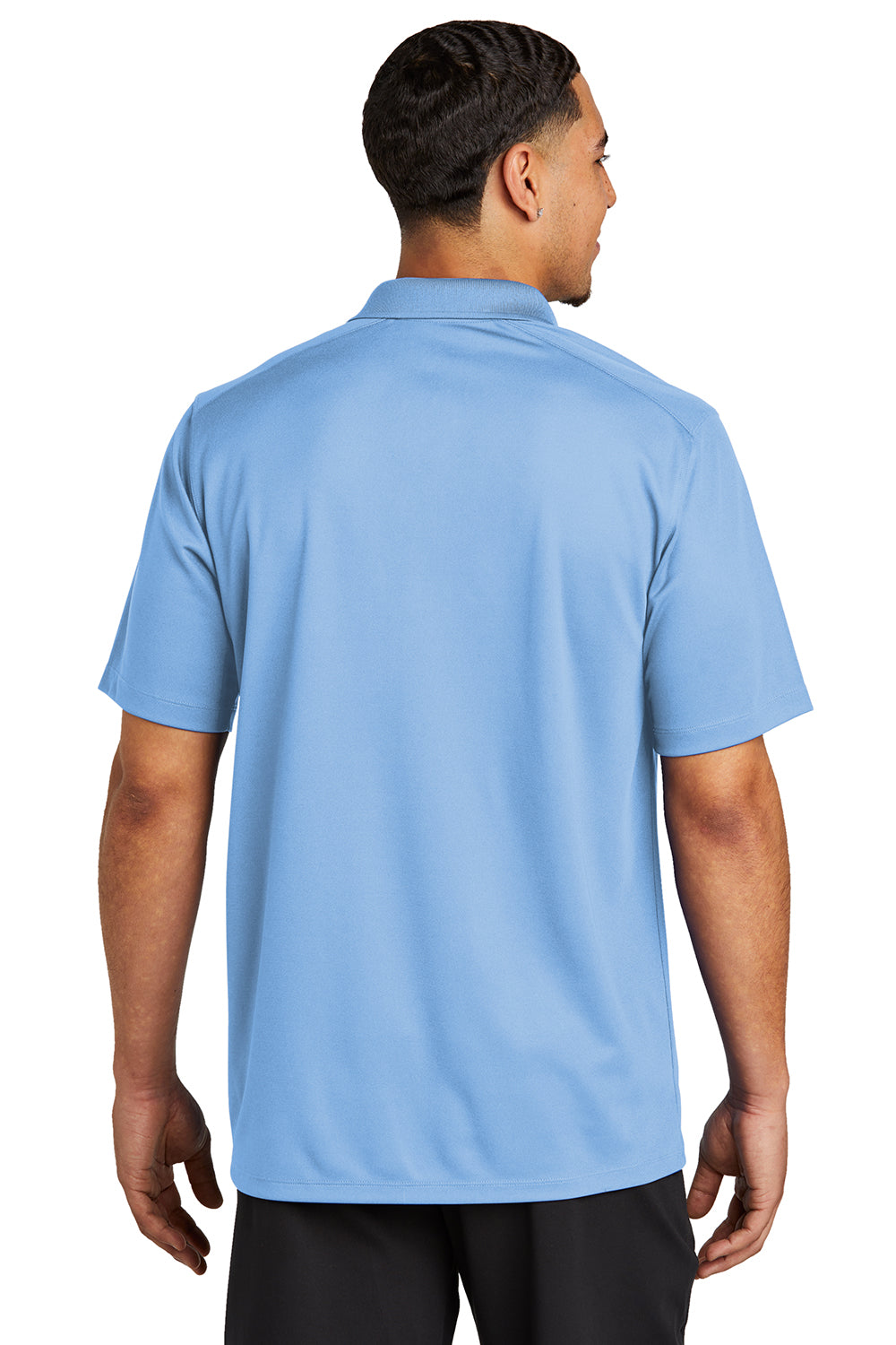 Sport-Tek ST740 Mens UV Micropique Short Sleeve Polo Shirt Carolina Blue Back