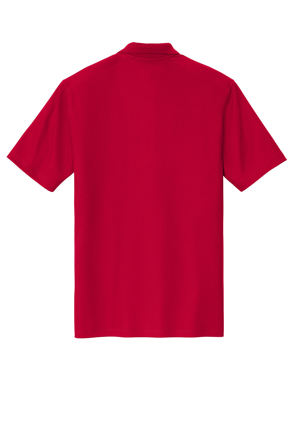 Sport-Tek ST740 Mens UV Micropique Short Sleeve Polo Shirt Deep Red Flat Back