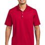 Sport-Tek Mens Moisture Wicking Micropique Short Sleeve Polo Shirt - Deep Red