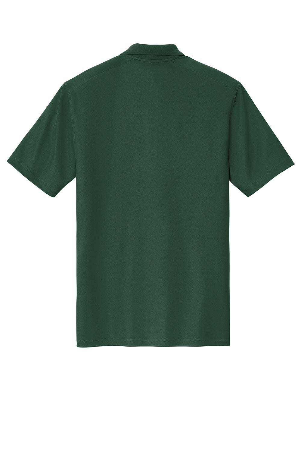 Sport-Tek ST740 Mens UV Micropique Short Sleeve Polo Shirt Forest Green Flat Back