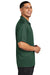 Sport-Tek ST740 Mens UV Micropique Short Sleeve Polo Shirt Forest Green Side