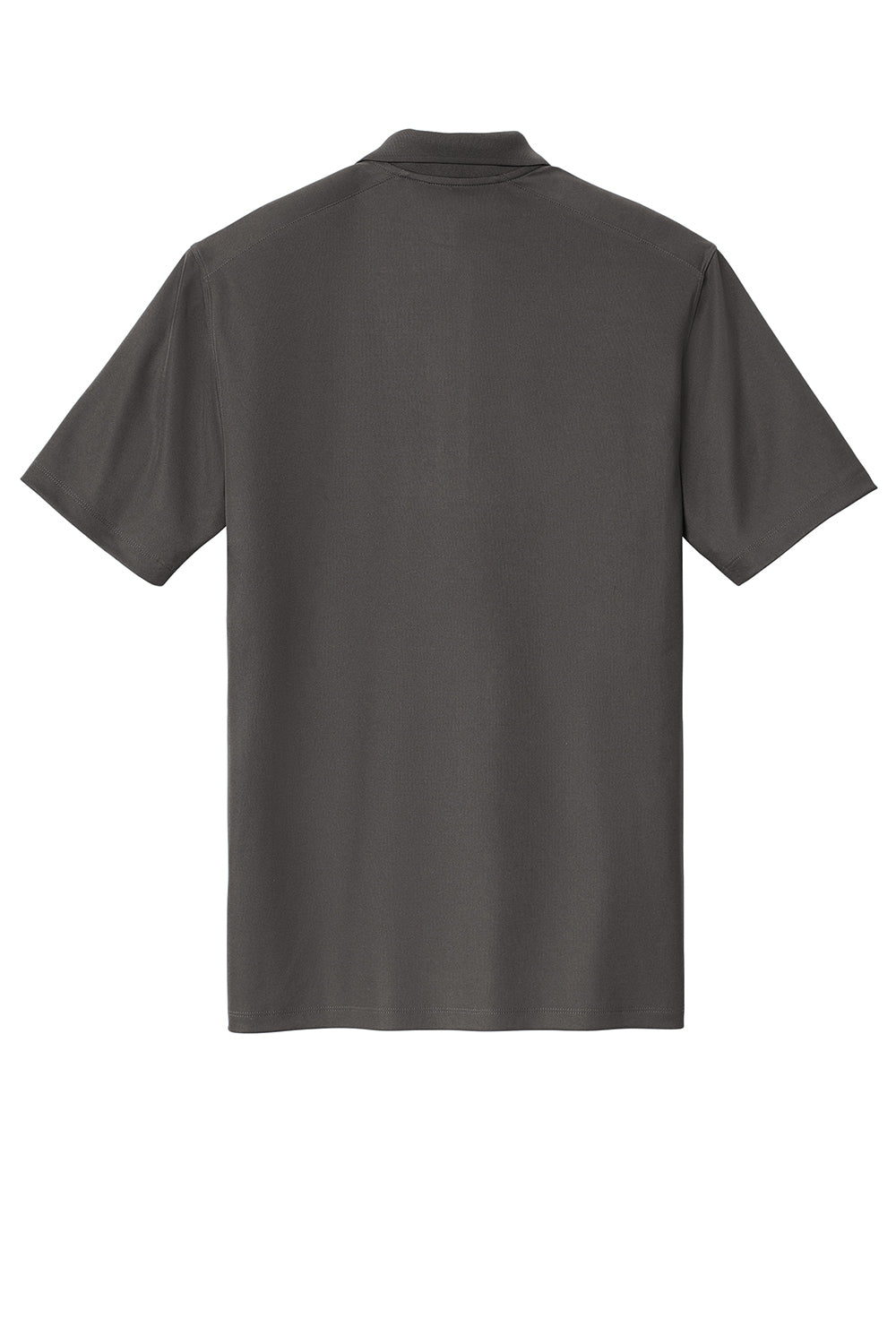 Sport-Tek ST740 Mens UV Micropique Short Sleeve Polo Shirt Graphite Grey Flat Back