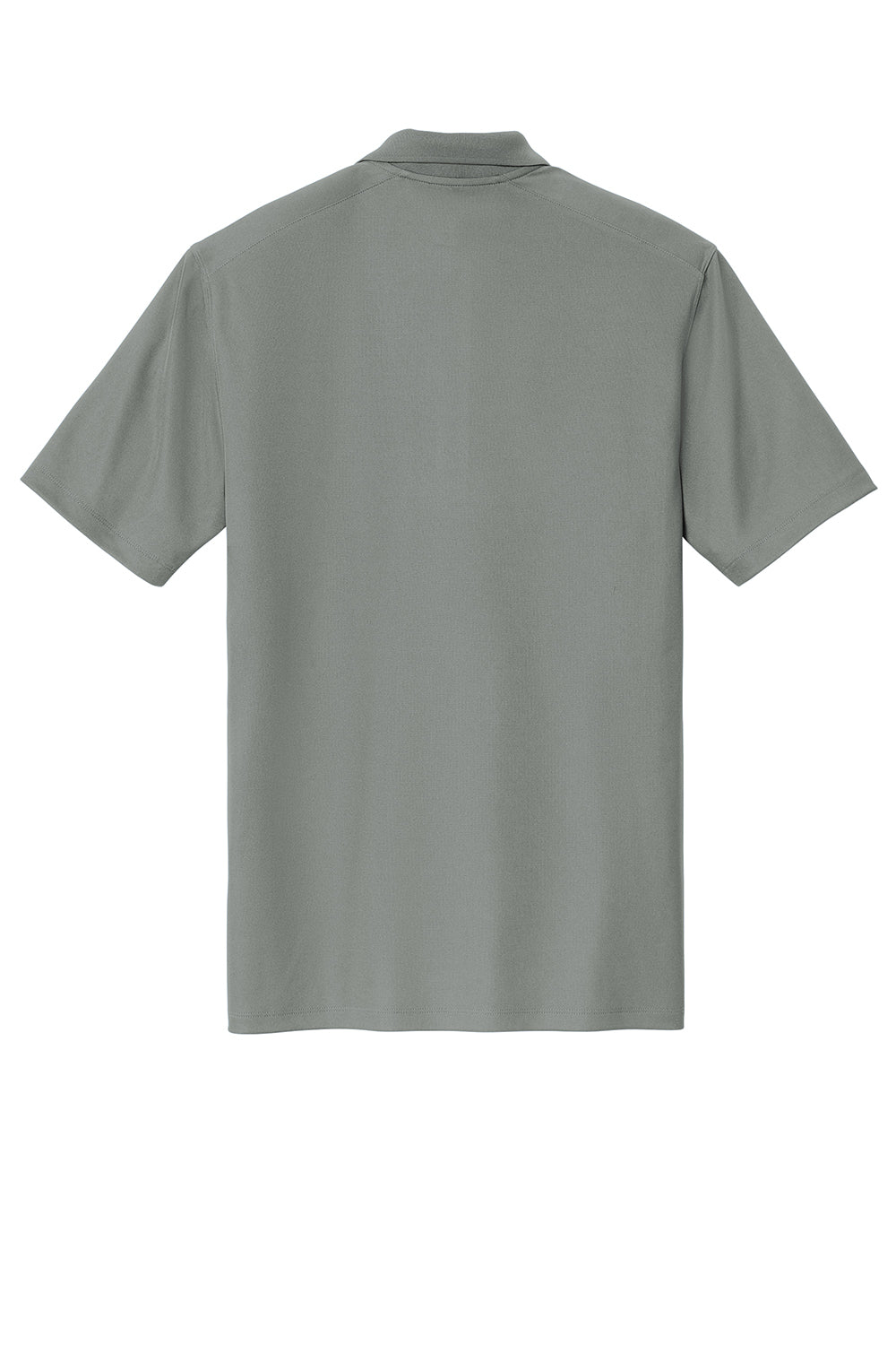 Sport-Tek ST740 Mens UV Micropique Short Sleeve Polo Shirt Concrete Grey Flat Back