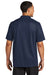 Sport-Tek ST740 Mens UV Micropique Short Sleeve Polo Shirt True Navy Blue Back