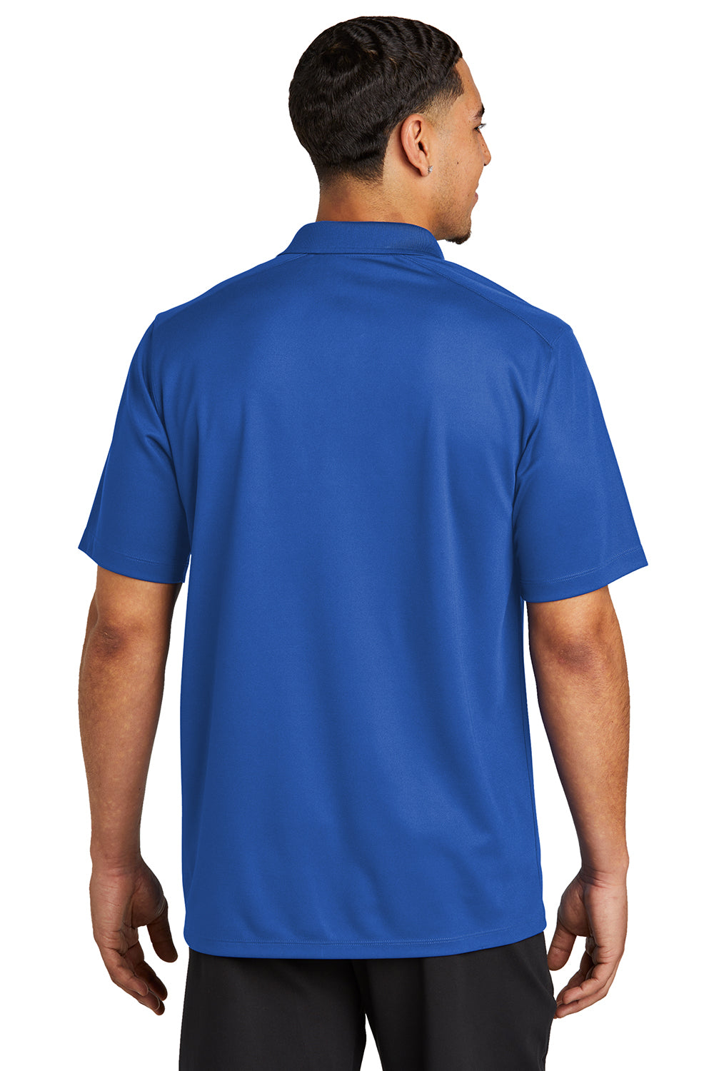 Sport-Tek ST740 Mens UV Micropique Short Sleeve Polo Shirt True Royal Blue Back