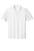 Sport-Tek ST740 Mens UV Micropique Short Sleeve Polo Shirt White Flat Front