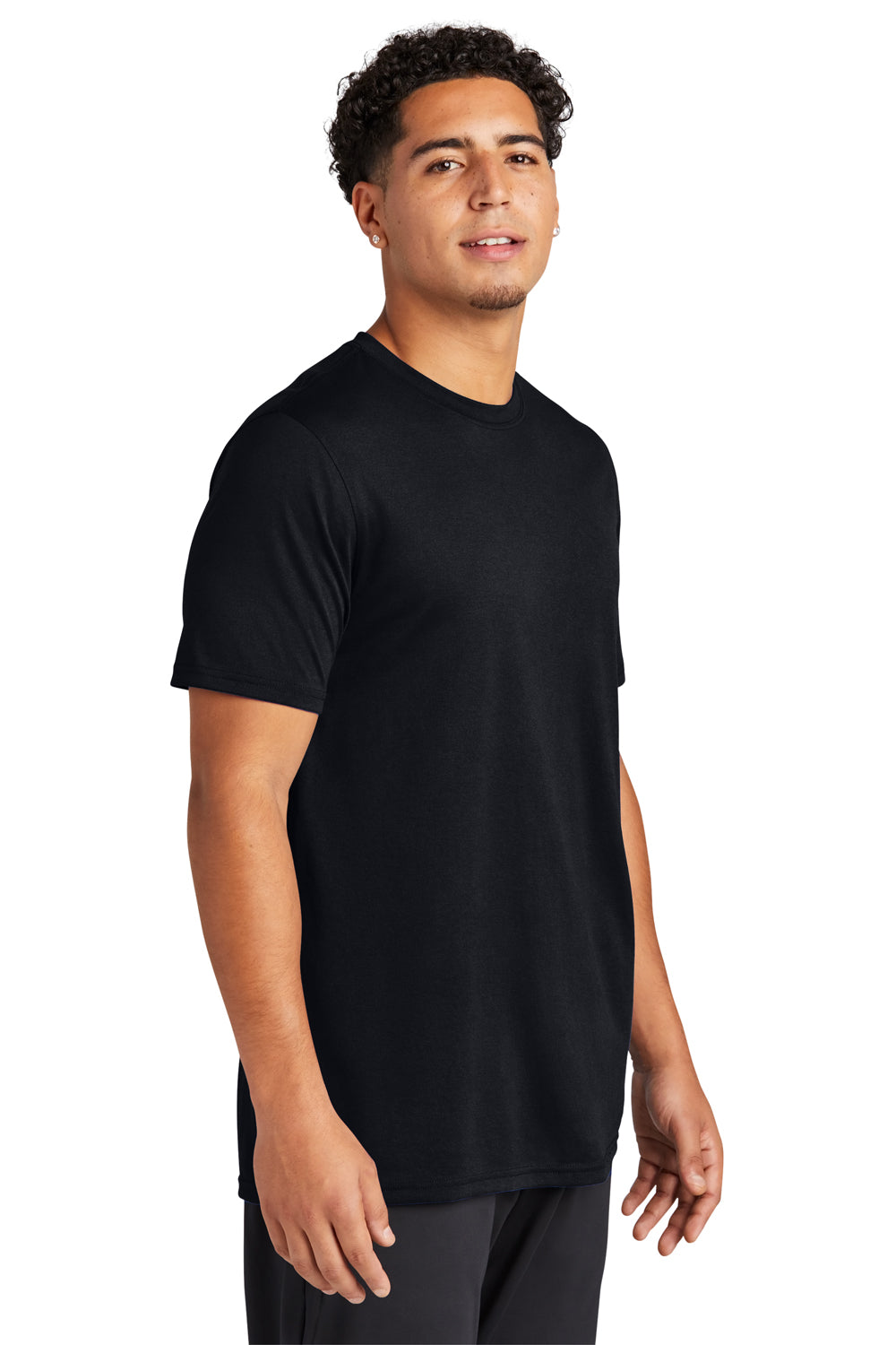 Sport-Tek ST760 Echo Short Sleeve Crewneck T-Shirt Black 3Q