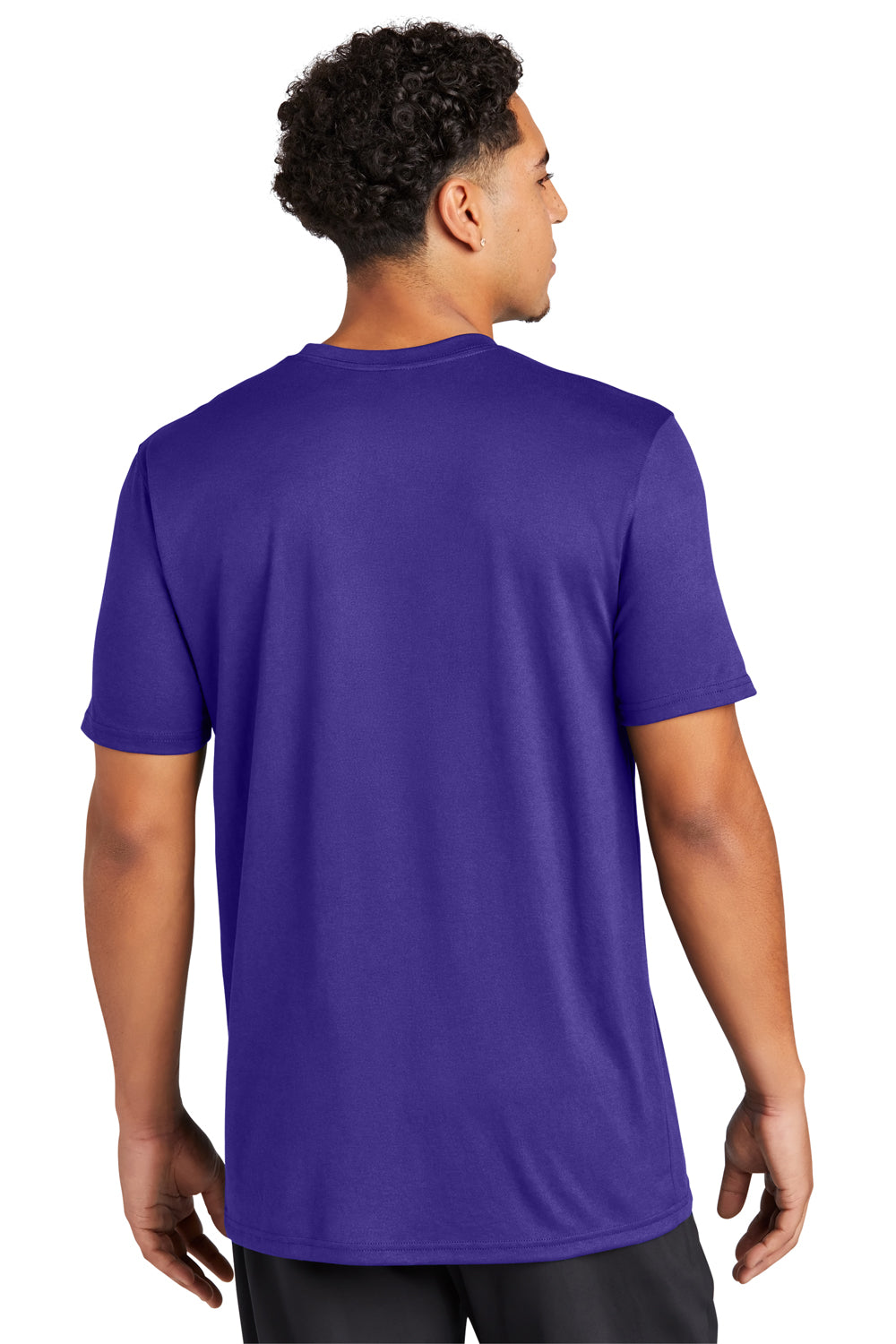 Sport-Tek ST760 Echo Short Sleeve Crewneck T-Shirt Purple  Back